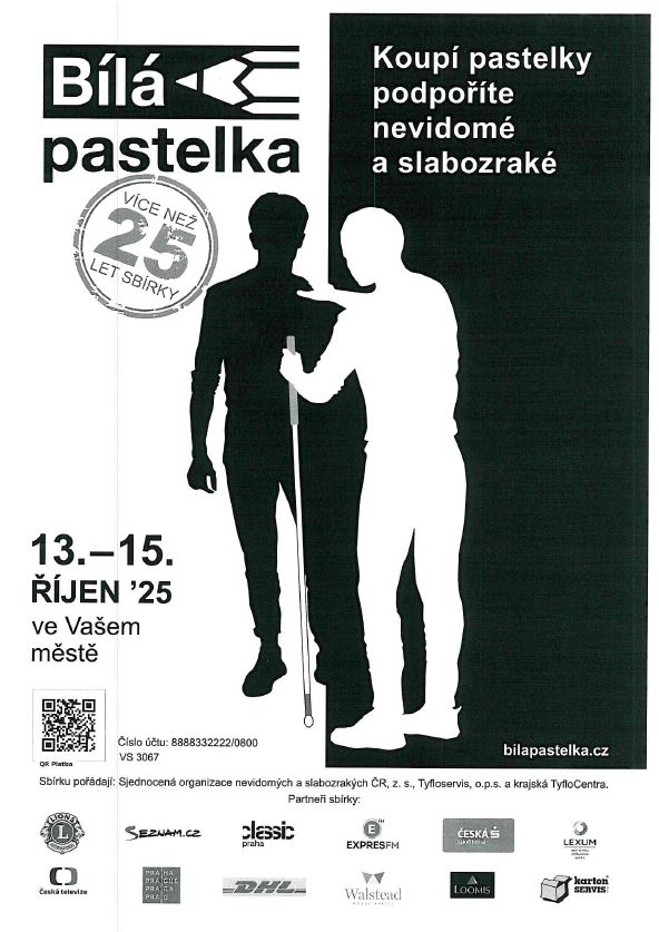 Bílá pastelka - sbírka na podporu lidí se zrakovým postižením!